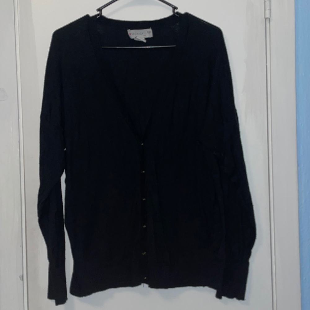 Black button up cardigan